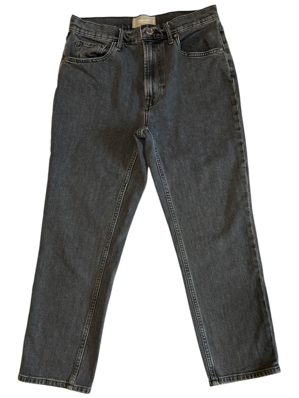 Everlane The Original Cheeky Jean Organic Cotton 28 Crop Gray Denim